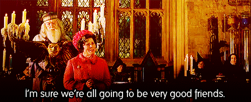 i'm sure we're all going to be very good friends